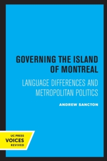 Governing the Island of Montreal
