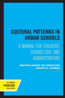 Image for Cultural Patterns in Urban Schools