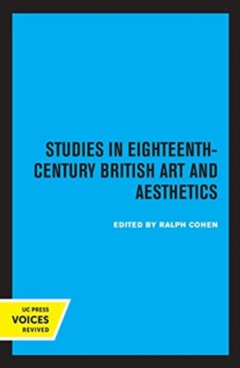 Image for Studies in eighteenth-century British art and aesthetics