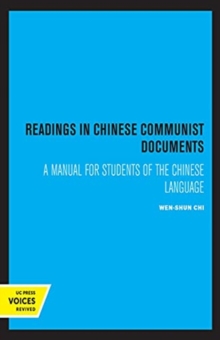 Image for Readings in Chinese Communist Documents
