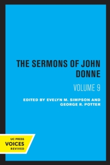 Image for The Sermons of John Donne, Volume IX