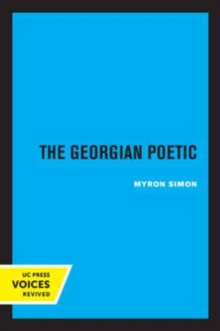 Image for The Georgian Poetic