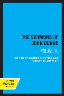Image for The sermons of John DonneVolume X