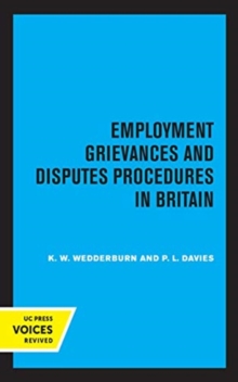 Image for Employment Grievances and Disputes Procedures in Britain