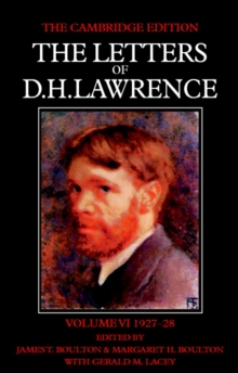 Image for The Letters of D. H. Lawrence