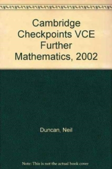 Image for Cambridge Checkpoints VCE Further Mathematics, 2002