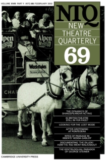 Image for New Theatre Quarterly 69: Volume 18, Part 1