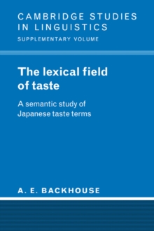 Lexical Field of Taste