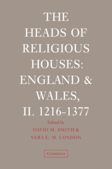 Image for The Heads of Religious Houses
