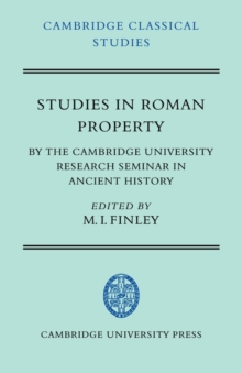 Studies in Roman Property