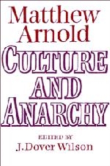 Image for Culture and Anarchy