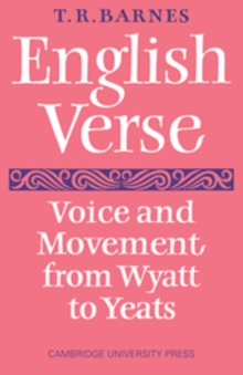 Image for English Verse : Voice and Movement from Wyatt to Yeats
