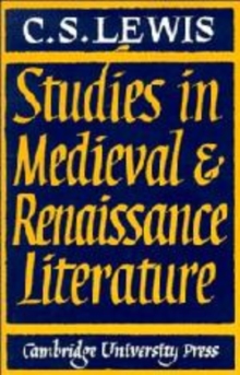 Image for Studies in Medieval Renaissance Literature