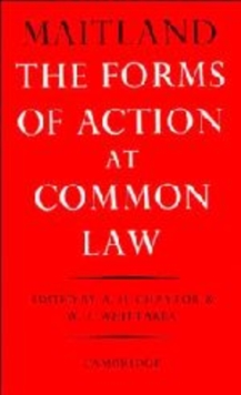Image for The Forms of Action at Common Law