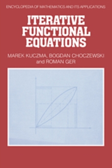 Iterative Functional Equations