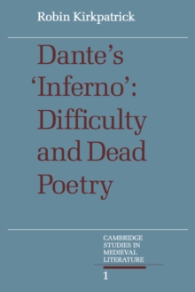 Image for Dante's Inferno  : difficulty and dead poetry