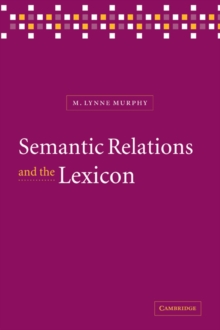 Image for Semantic Relations and the Lexicon