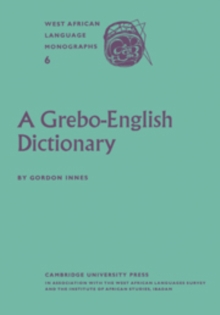 Image for A Grebo-English Dictionary