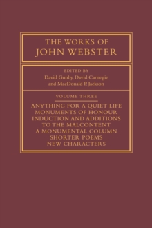 Image for The Works of John Webster: Volume 3