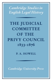 Judicial Committee of the Privy Council 1833-1876