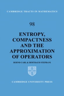 Entropy, Compactness and the Approximation of Operators
