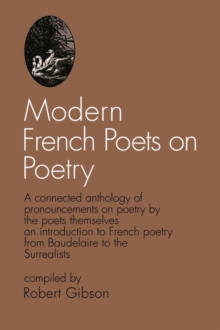 Image for Modern French Poets on Poetry