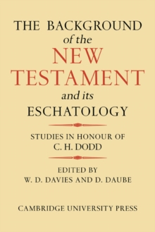 Background of the New Testament and its Eschatology