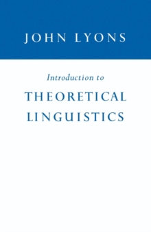 Introduction to Theoretical Linguistics