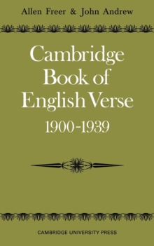 Cambridge Book of English Verse 1900-1939