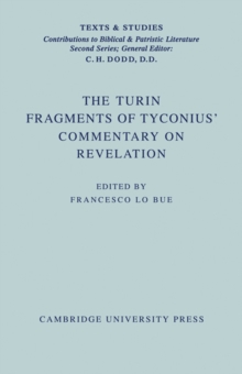 Turin Fragments of Tyconius' Commentary on Revelation