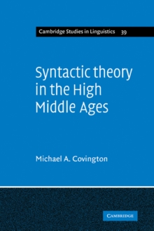 Syntactic Theory in the High Middle Ages