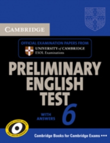 Image for Cambridge Preliminary English Test 6 Self Study Pack (Student's Book with answers and Audio CDs (2))