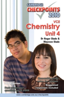 Image for Cambridge Checkpoints VCE Chemistry Unit 4 2010