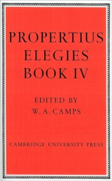 Image for Propertius: Elegies Book 4