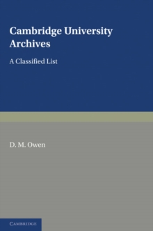 Cambridge University Archives