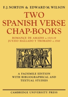 Image for Two Spanish Verse Chap-Books