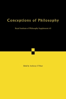 Image for Conceptions of Philosophy
