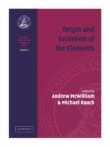 Image for Origin and Evolution of the Elements