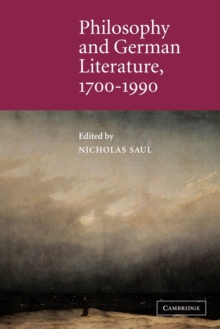 Philosophy and German Literature, 1700-1990
