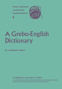 Image for A Grebo–English Dictionary