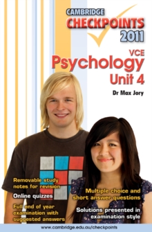 Image for Cambridge Checkpoints VCE Psychology Unit 4 2011