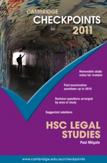 Image for Cambridge Checkpoints HSC Legal Studies 2011