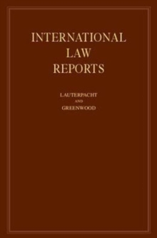 International Law Reports: Volume 140