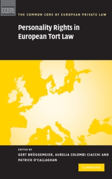 Image for Personality Rights in European Tort Law