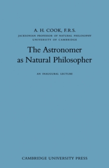 Astronomer as Natural Philosopher