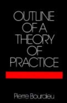 Image for Outline of a Theory of Practice