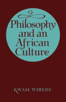 Image for Philosophy and African Culture