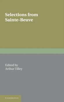 Image for Selections from Sainte-Beuve