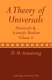 Theory of Universals: Volume 2