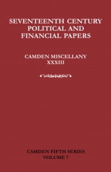 Seventeenth-Century Parliamentary and Financial Papers